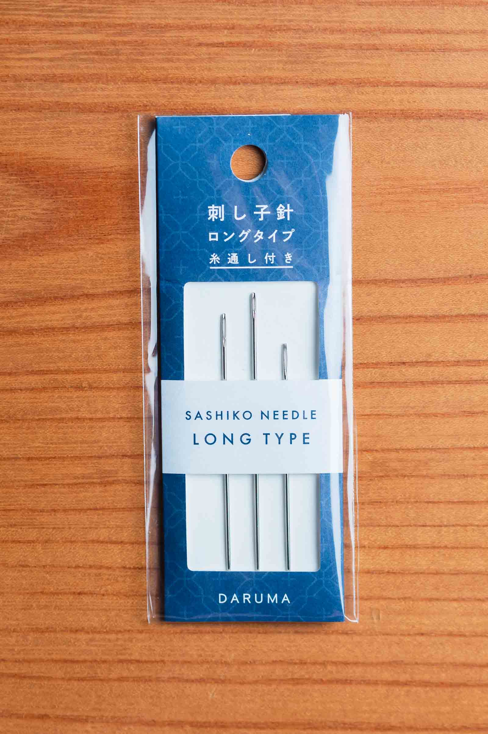 Long type Daruma sashiko needles in their package
