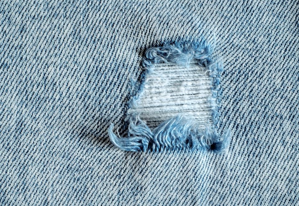 Threading My Way: Darning Holes in Jeans